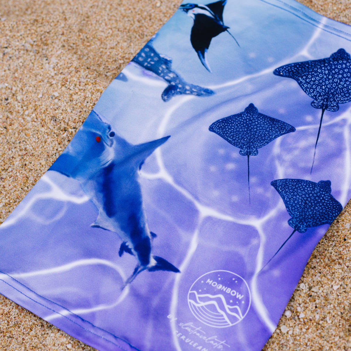 Cerulean REPREVE® Multi-Purpose Headwear - cerulean - lifestyle, flat-lay