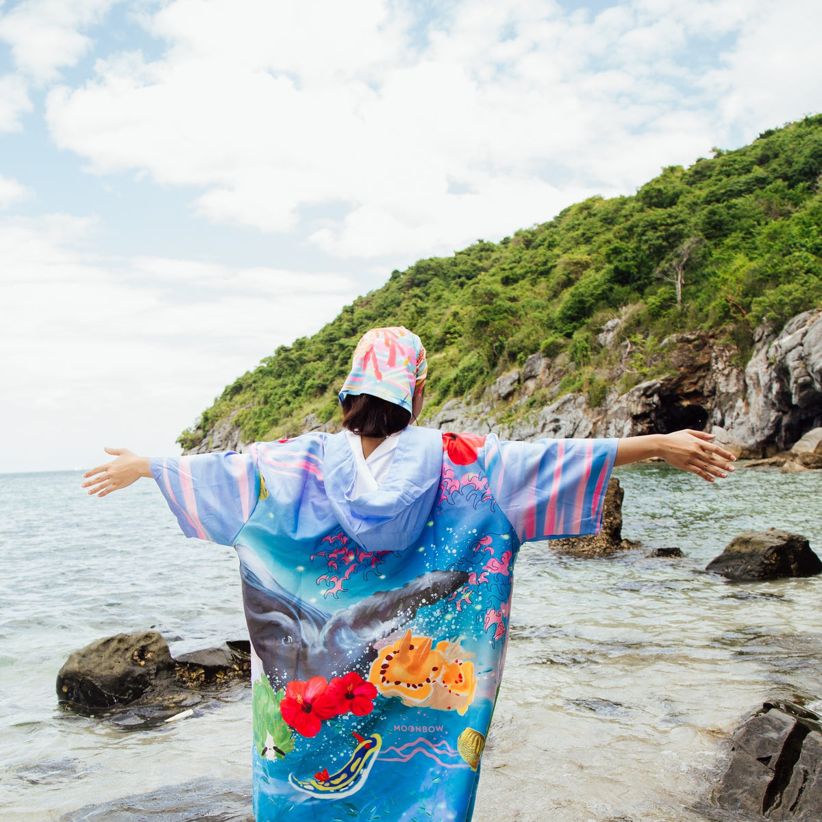 Okinawa Adventure Poncho - okinawa - model