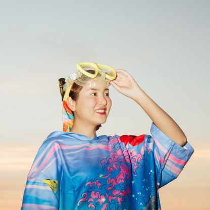 Okinawa Adventure Poncho - okinawa - model