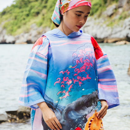 Okinawa Adventure Poncho - okinawa - model